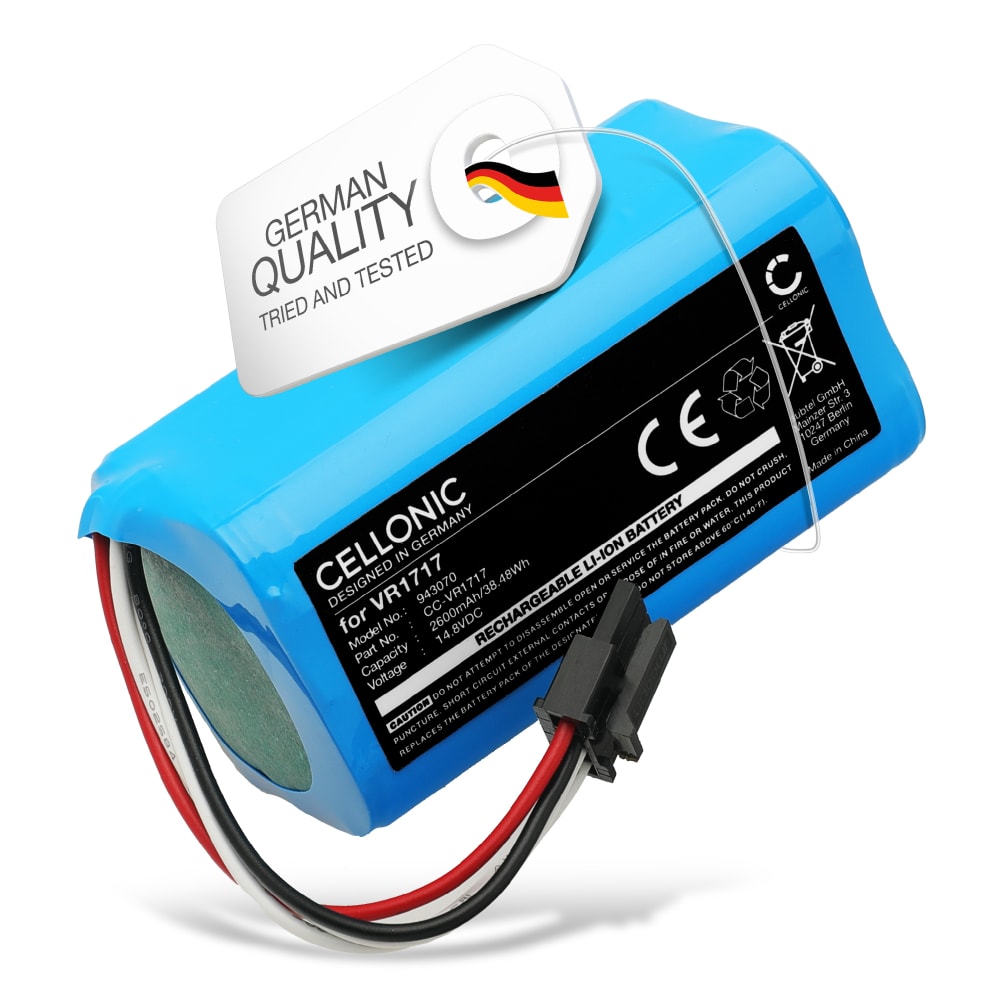 Batteri for Airrobo P10, ROVUS BL500, BL500N, BL517, Proscenic Cocoa Smart 780T, Cocoa Smart 790T, SUMMER P1S, Summer P2s, VR1717 2600mAh fra CELLONIC