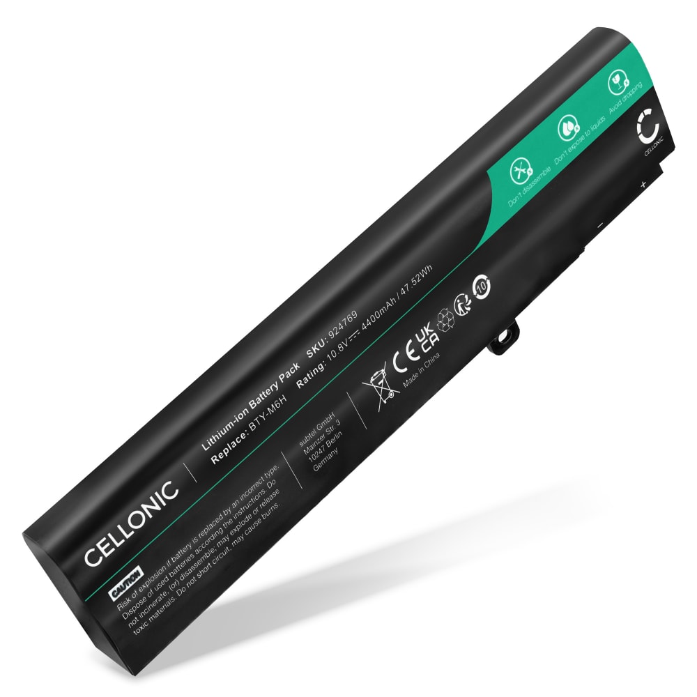 Batterie de rechange pour ordinateurs portables MSI GE62 / GE72 / GL62 / GL72 / GP62 / GP72 - 4400mAh 10.8V