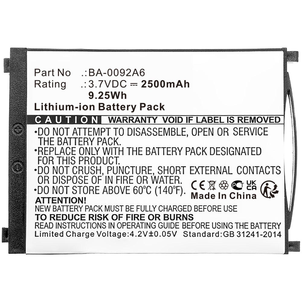Batteri for Cipherlab RS31 2500mAh 3.7V fra CELLONIC