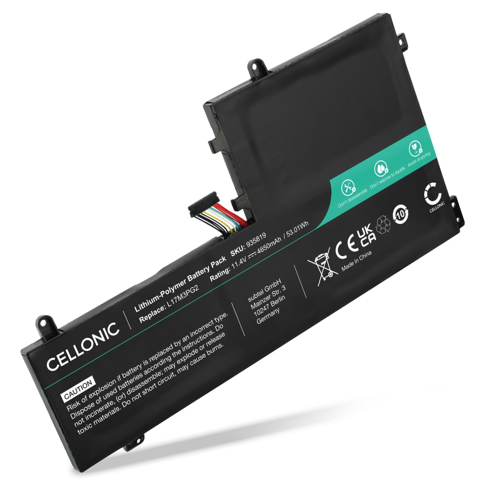 Batteri for Lenovo Legion Y530-15ICH, Y740-15IRH, Y7000, Y7000P, Y730-15ICH, Y540-15IRH, L17M3PG2 4650mAh 11.4V fra CELLONIC