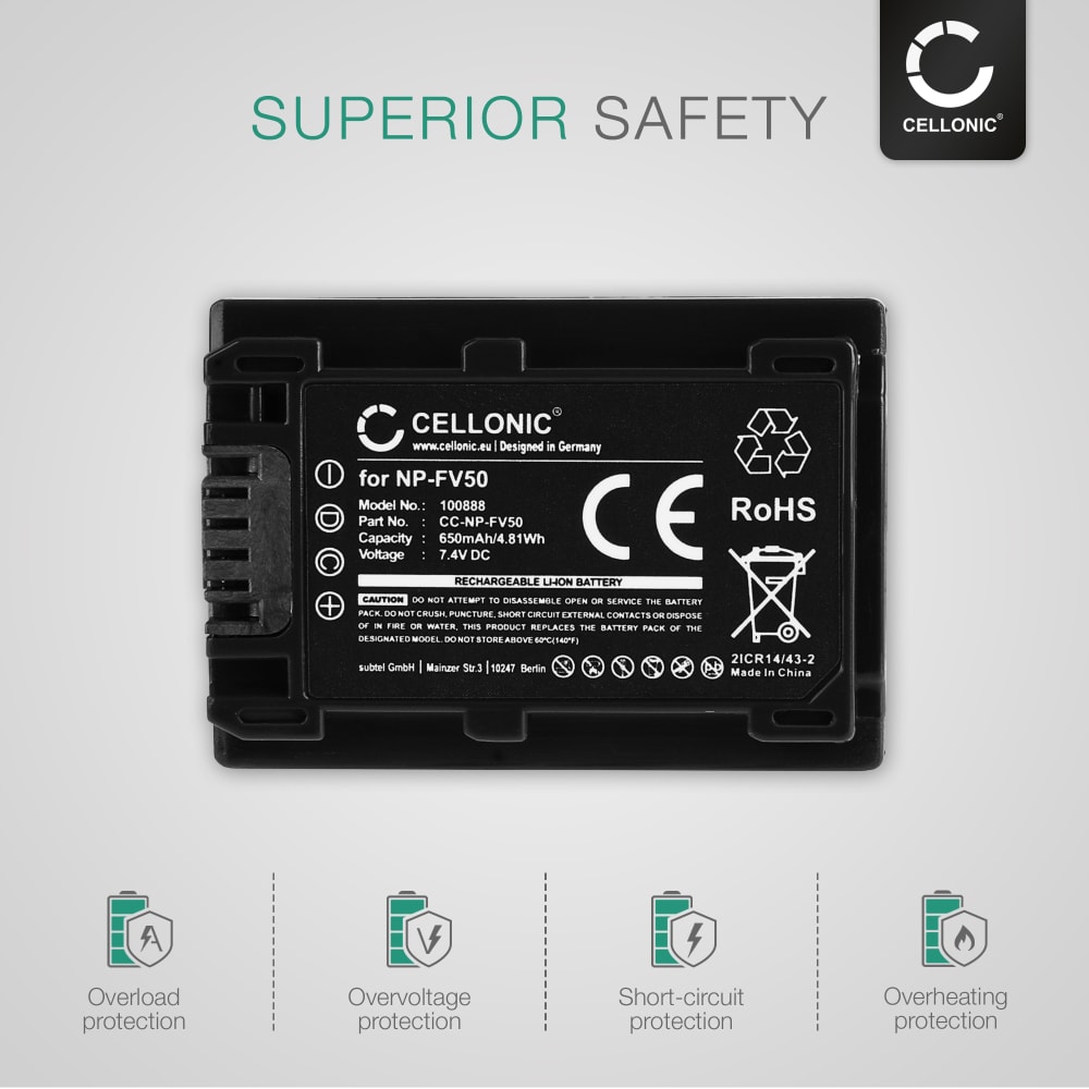 NP FV50 Sony Handycam Battery for Sony HDR CX220