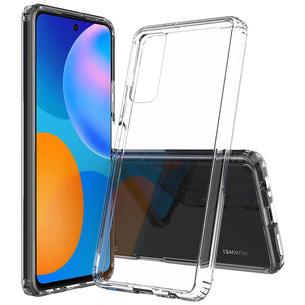 subtel® Schutzhülle Backcover kompatibel mit Huawei P Smart (2021) Handyhülle Handytasche Hülle TPU Handyschutz Tasche Back Case Bumper Transparent