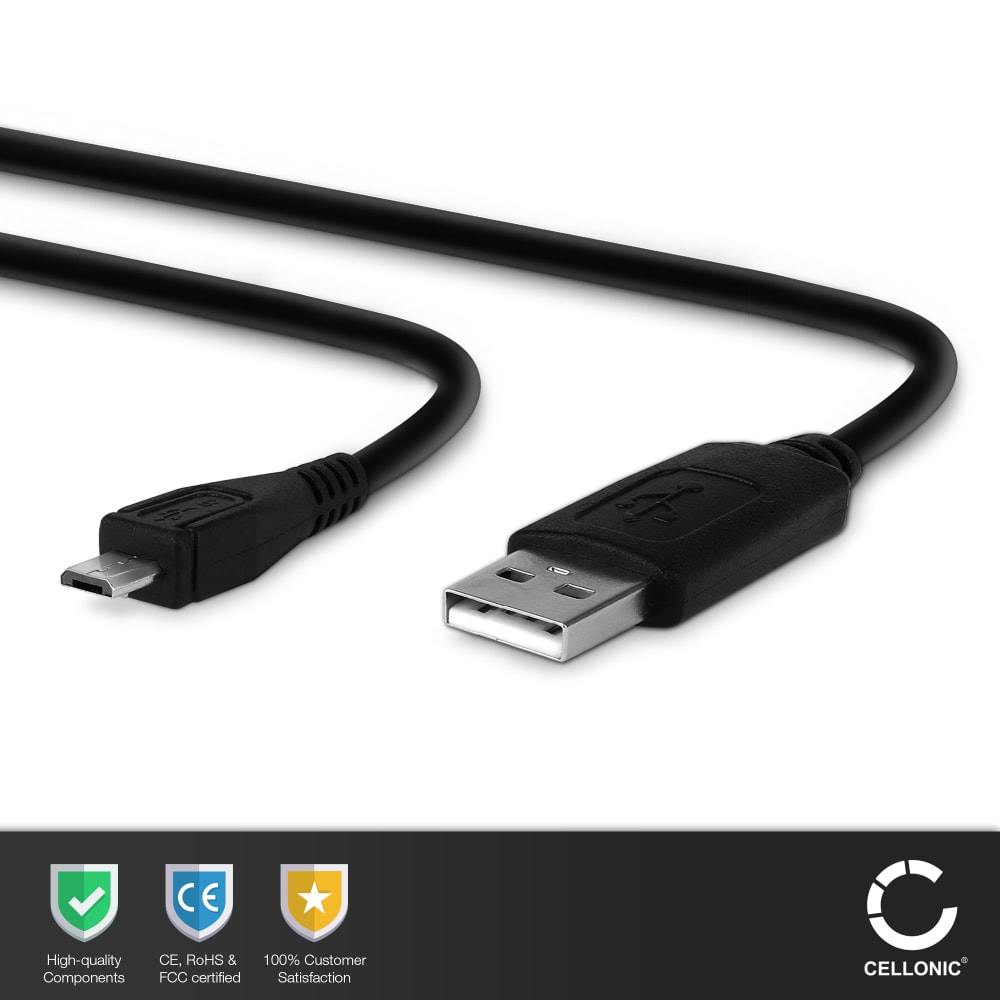 2x Garmin Edge 520 Plus, 820, 1000, 1030 Charger Black White