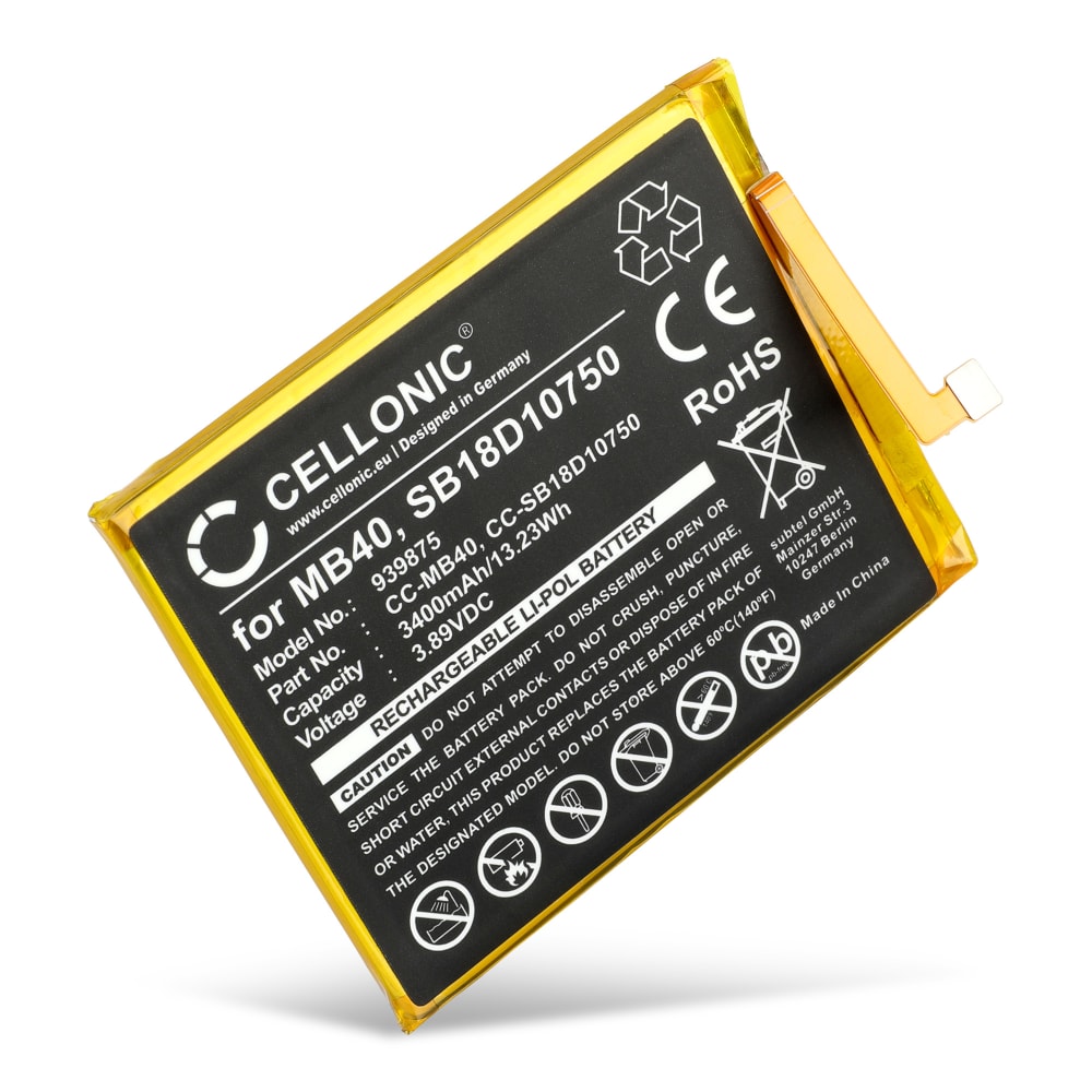 Bateria Motorola MB40 3400mAh - , Batería larga duración para smartphones Motorola edge 20 - 2021 (XT2143)