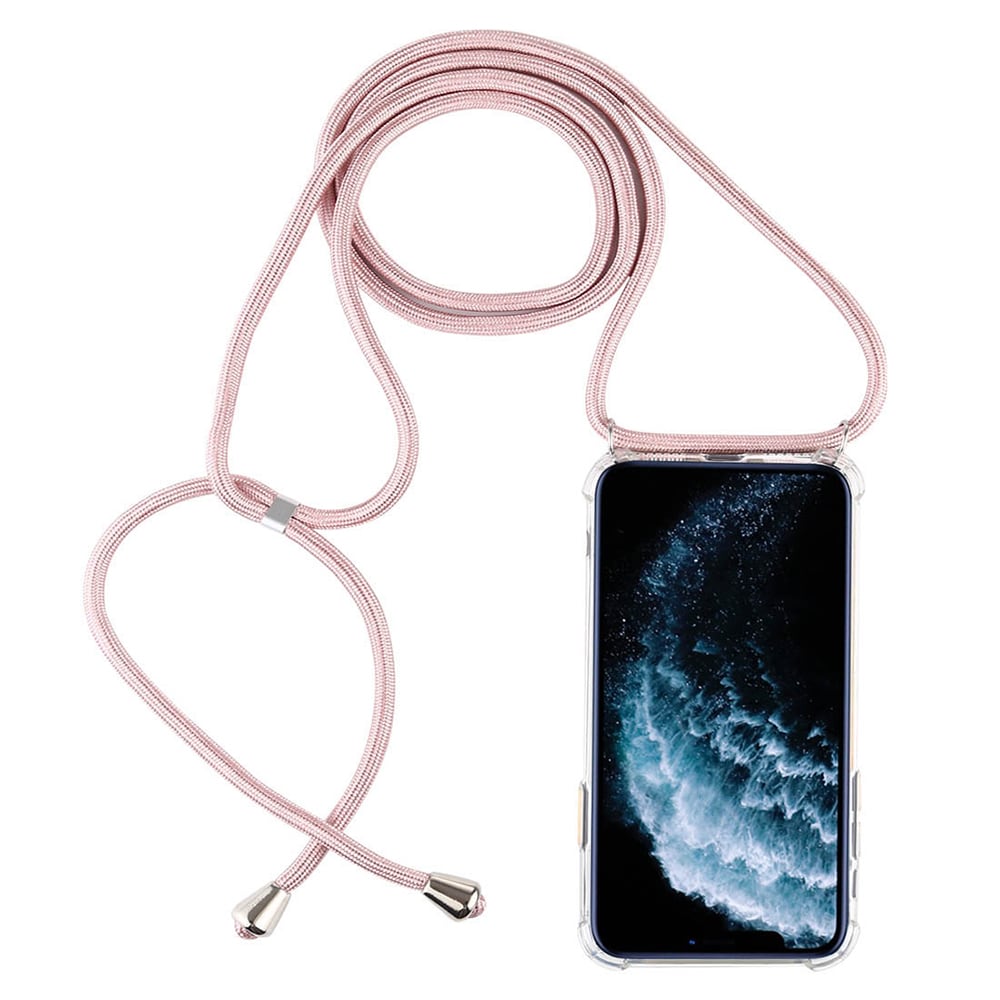 Kjeden for Apple iPhone 11 Pro - Silikon, Gjennomsiktig/lyserød lomme, pocket, shell, skal