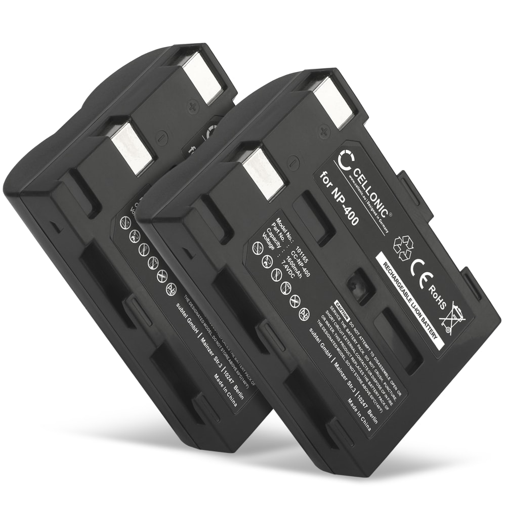 2x Batteri for Pentax K20D / K10D - D-LI50 1500mAh D-LI50 Reservebatteri