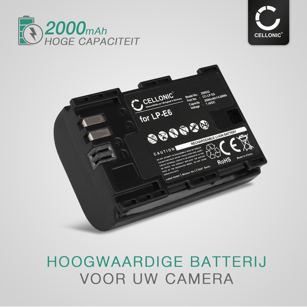 Kastar Battery & Charger Kit For Canon LP-E6/LP-E6N - 2950mAh For 5D 6D 7D 60D 70D 80D Cameras 9 thumbnail image