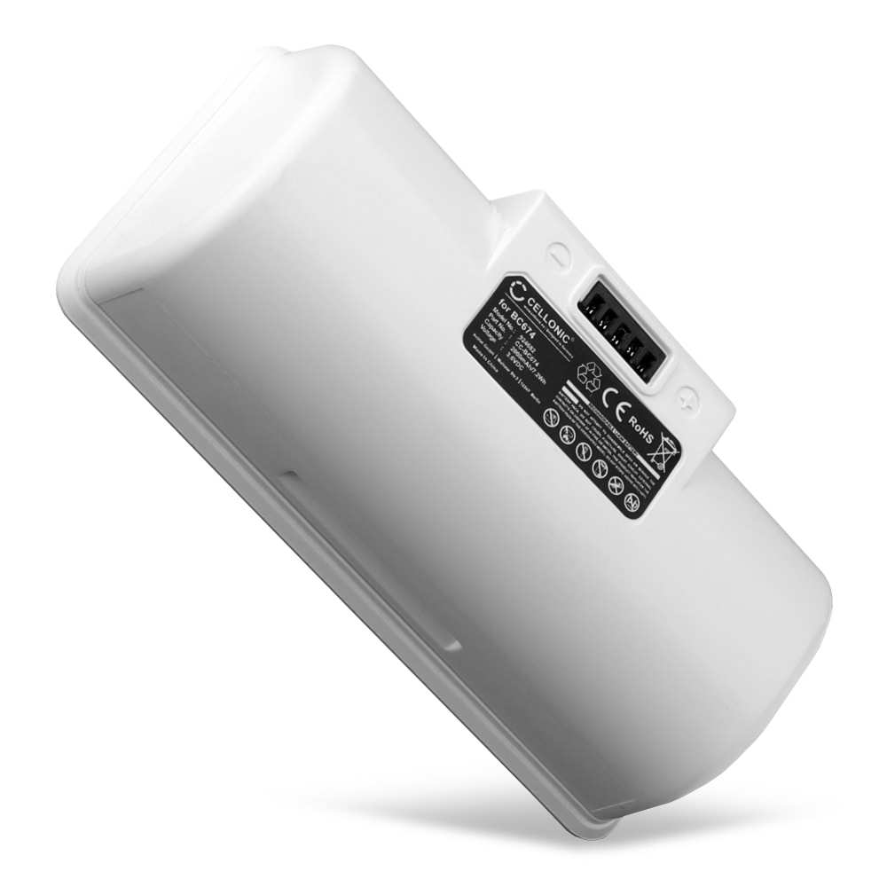 Batteri for iRobot Braava Jet 240, 241, 244, 245, iRobot Braava Jet Mopping Robot (iRobot 4446040, BC674) 2000mAh fra CELLONIC