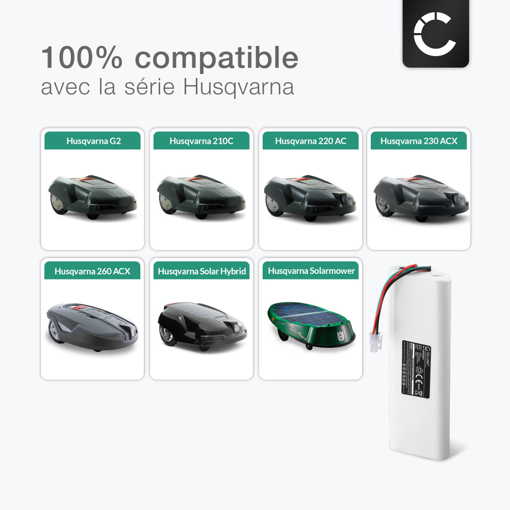 Batería Gardena HUSQVARNA AUTOMOWER 105 de Larga Duración
