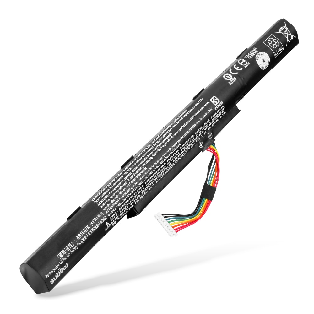 Batterie pour Acer Aspire E5-475G, E5-523G, E5-553G, Acer AS16A5K, AS16A8K 14.8V 2200mAh de subtel