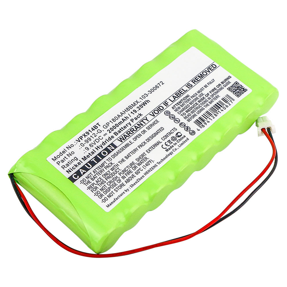 0-9912-G Battery for Visonic Powermax Pro 2000mAh Battery Replacement 0-9912-G