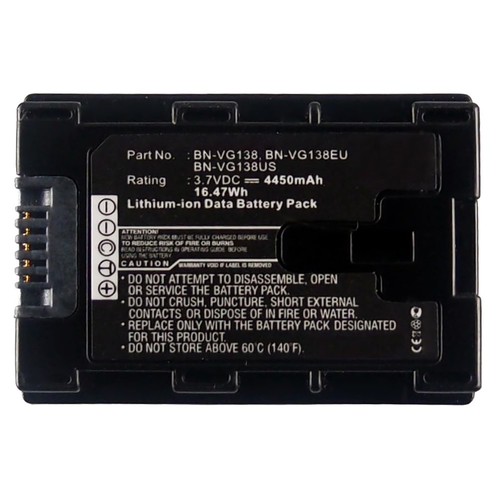 2x 4450mAh JVC Camera Battery BNVG107 VG108 VG114 VG121