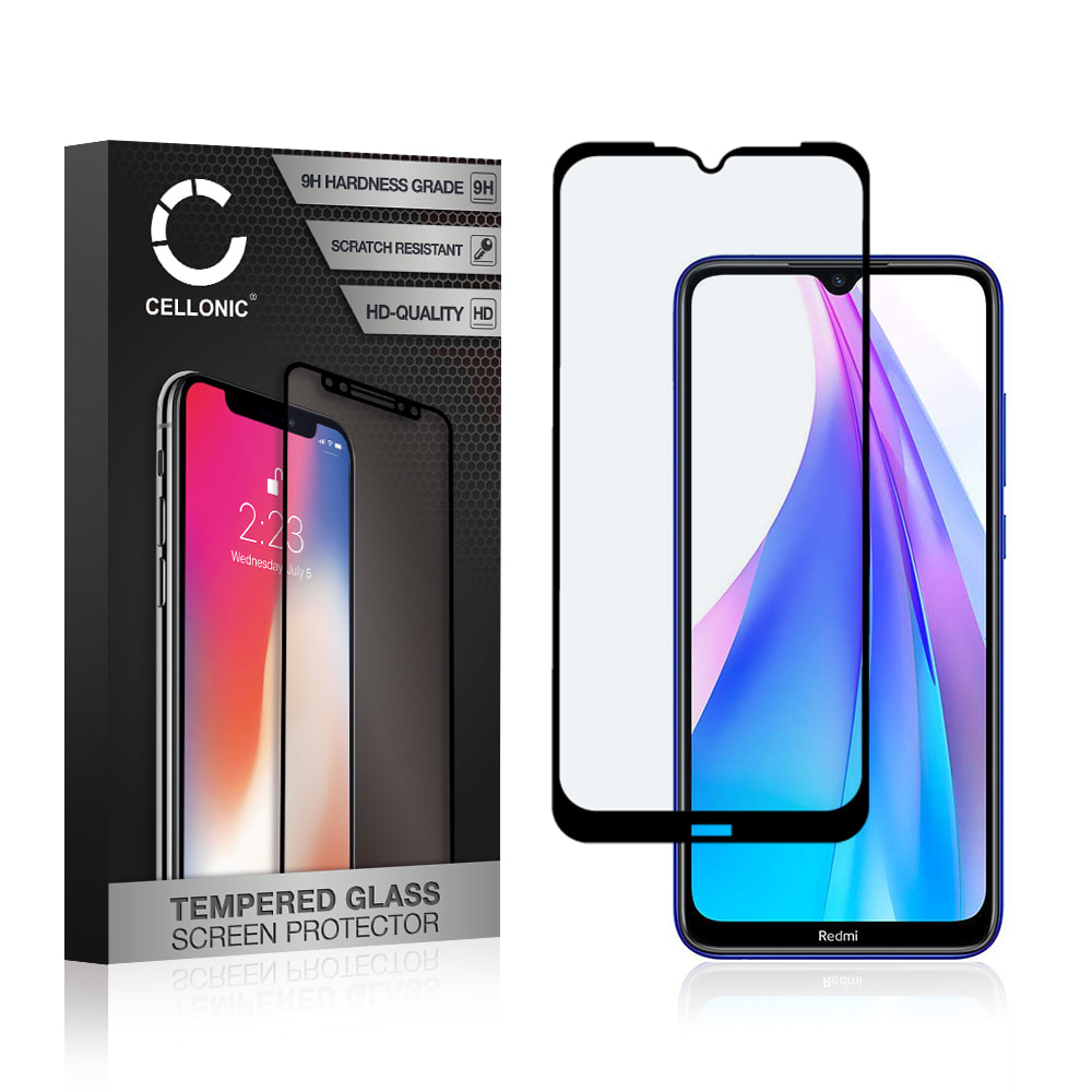 0,33mm Displayskydd / skärmskydd för Xiaomi Redmi Note 8T- mobil, 9H 3D Full Cover, Full Glue - smartphone-skyddsglas, screen protector