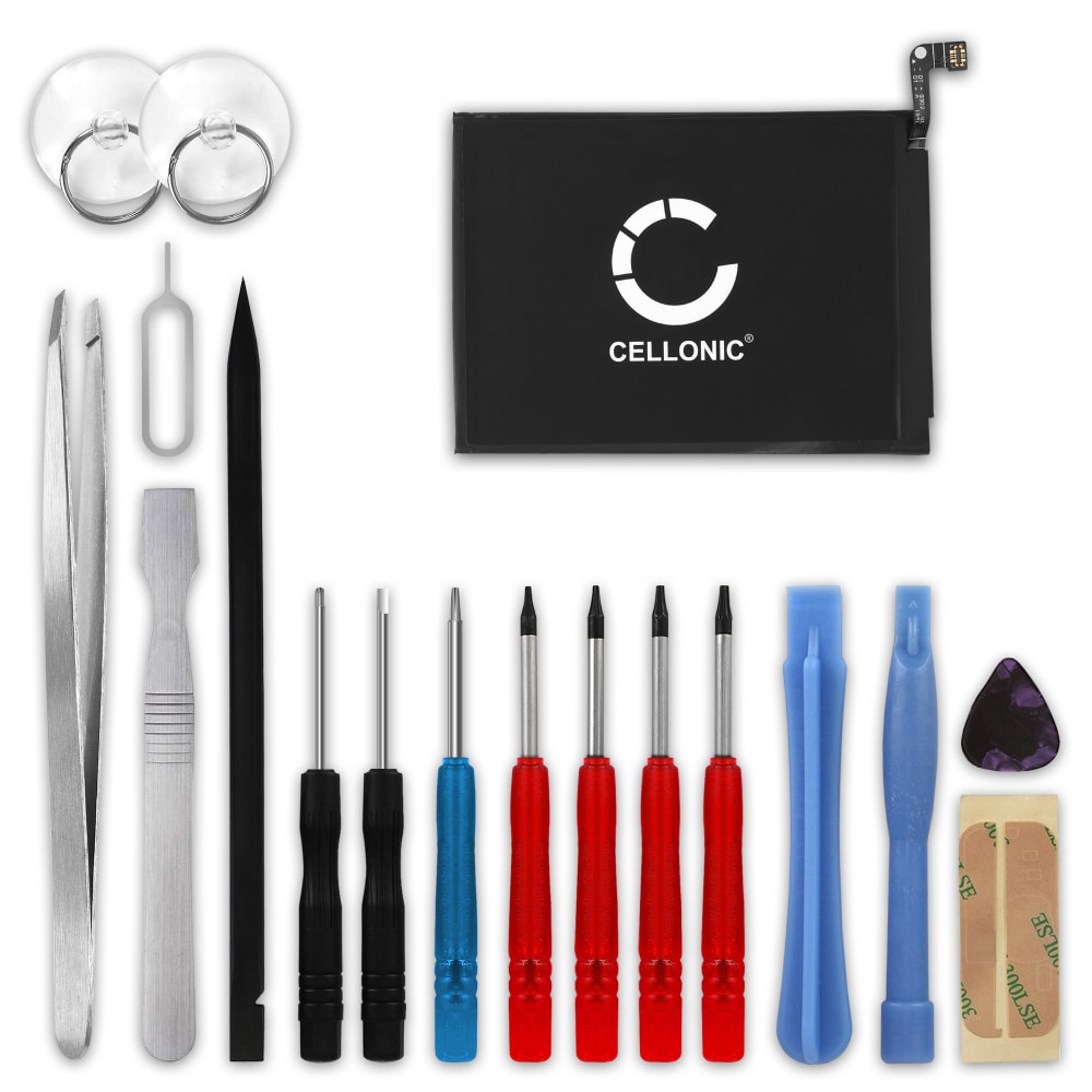 CELLONIC® Phone Battery Replacement for Xiaomi Redmi Note 9 5G / Redmi Note 9T 5G + 17-Tool Phone Repair Kit - BM54 4900mAh