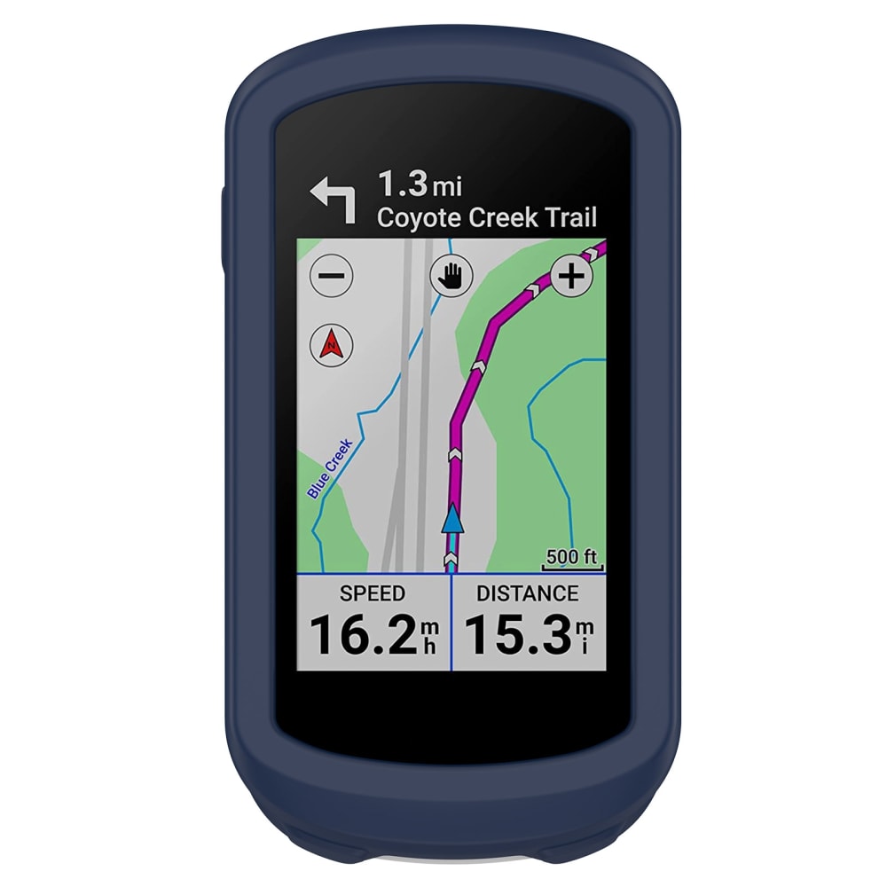 Coque Silicone bleu foncé pour GPS Garmin Edge Explore 2