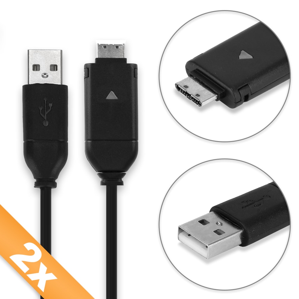 2x Samsung EX1 PL100 PL150 Camera Charger Cable