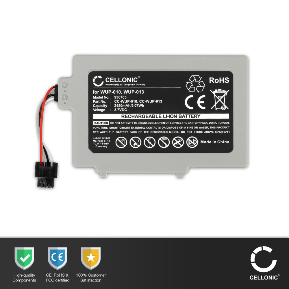 WUP010, WUP013 Ersatz Akku für Nintendo Wii U GamePad