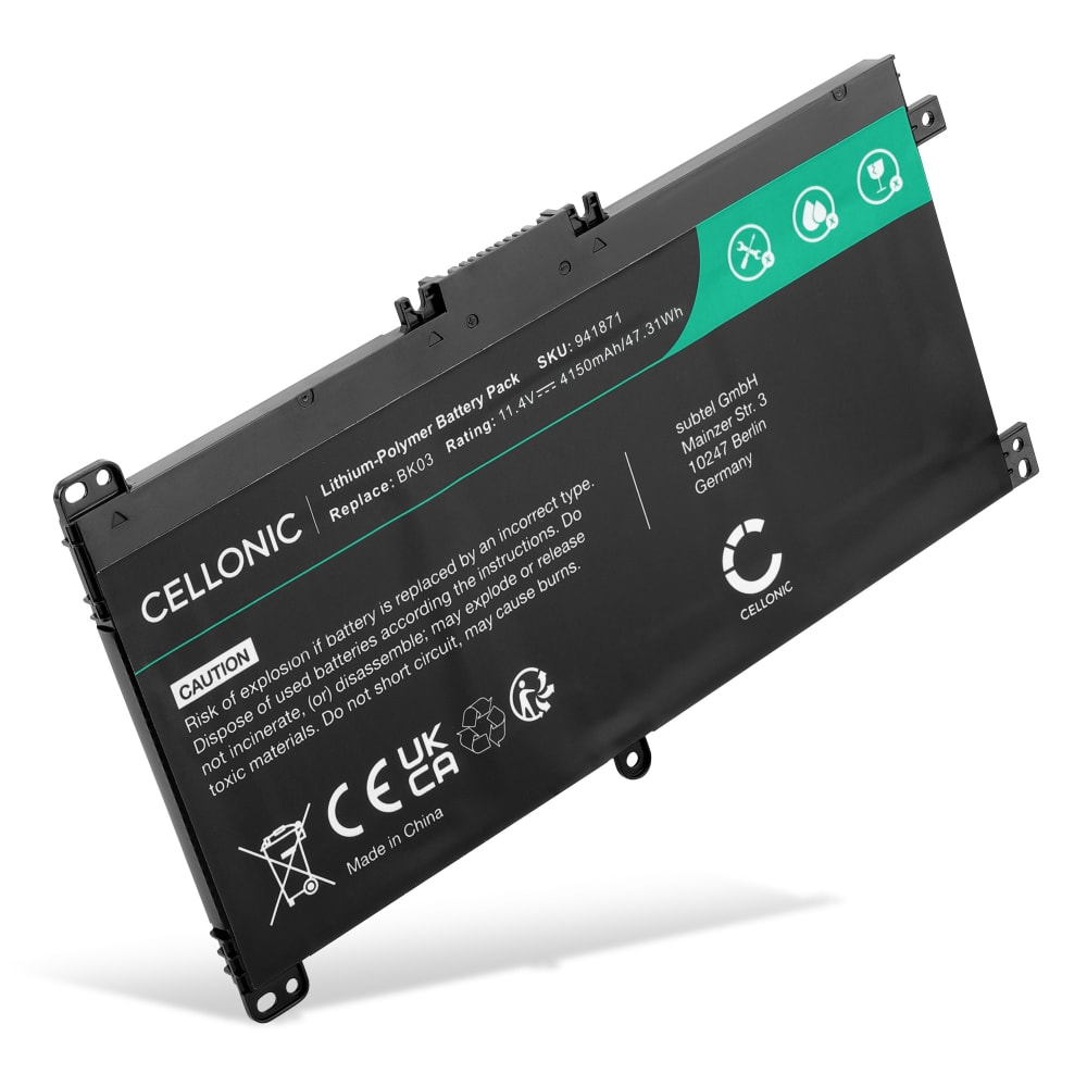 Batteri for HP Pavilion x360 14-BA, Pavilion x360 14 4150mAh 11.4V fra CELLONIC
