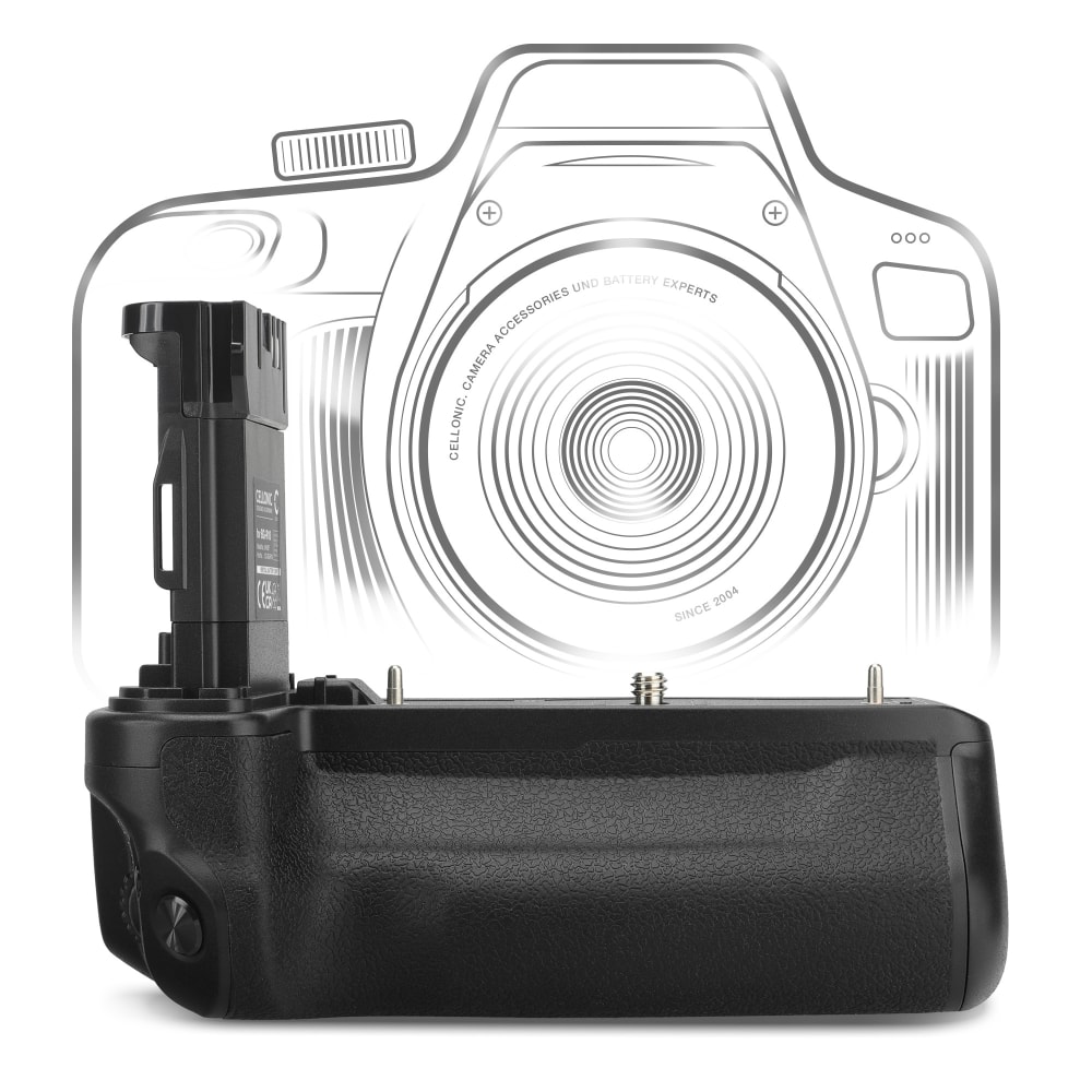 BG-R10 Batterigrep for Canon EOS R6 Mark II, R5, R5 C, R6 Kameraer – LP-E6N, LP-E6NH Vertikalt Portrettgrep