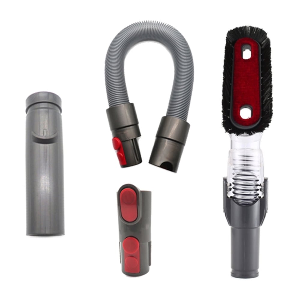 4-piece vacuum cleaner accessory set for Dyson V6 / V7 / V8 / V9 / V10 replacement attachment set: nozzle, brush, hose - D931, D928, D918, D907
