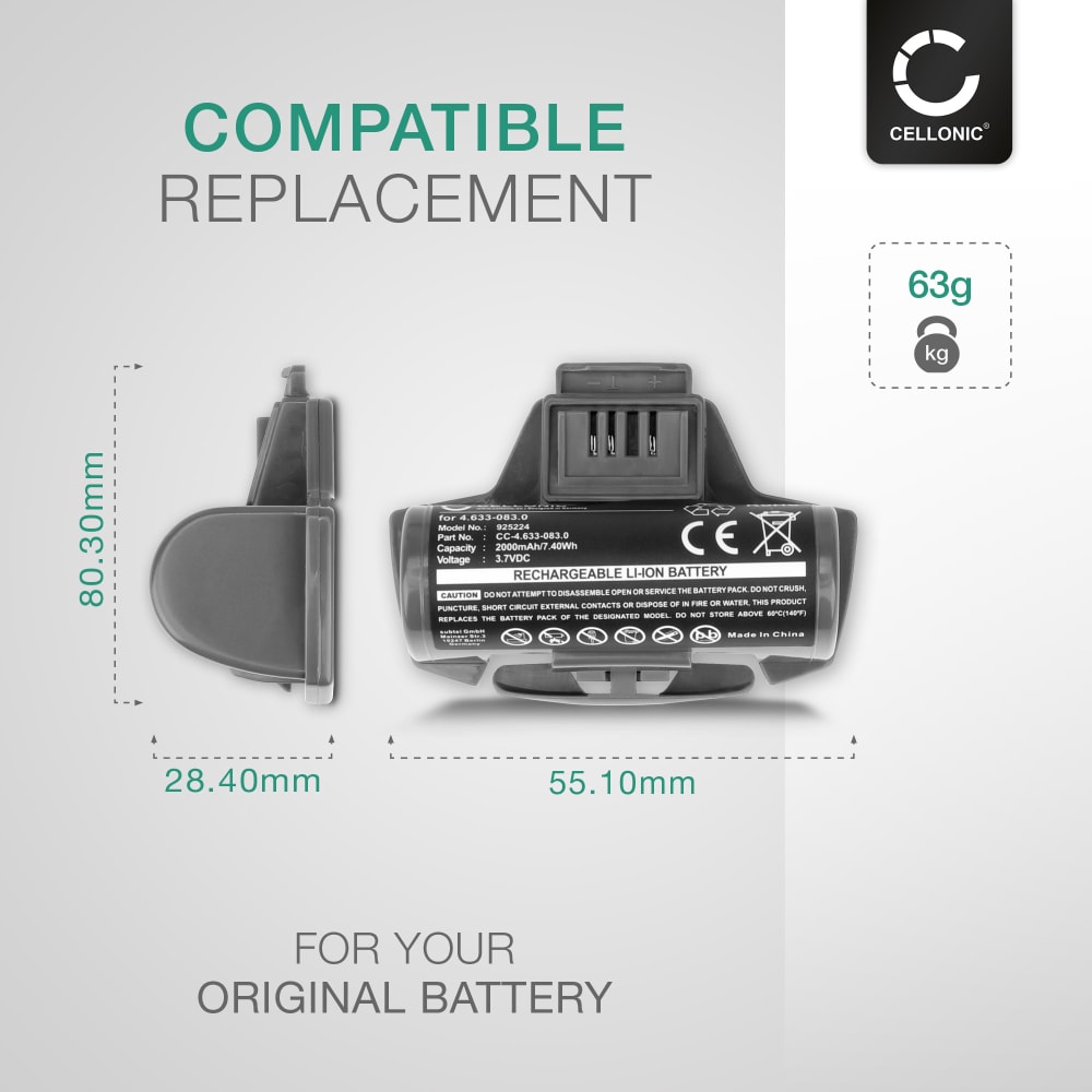 Battery for Karcher WV5, WV50, WV 5 Plus, WV55