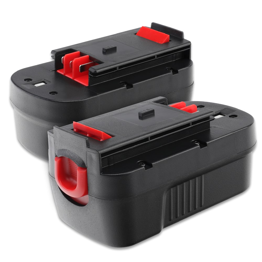 2x Batteria A18, 244760-00, A1718, A18E, HPB18, HPB18-OPE per attrezzo Black & Decker Firestorm FS18/FS1800/FS1800CS/FS1800D Affidabile batteria di ricambio da 3Ah NiMH con ridotto effetto memoria per utensili Black & Decker