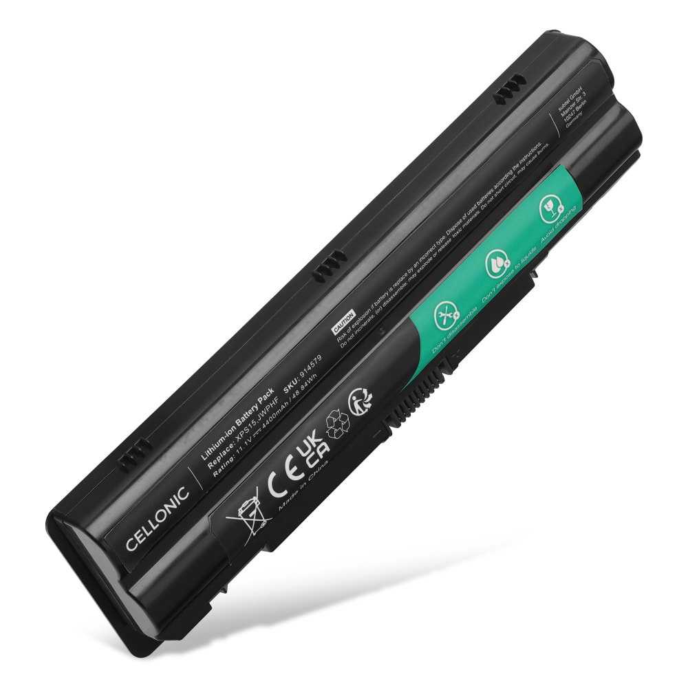Batteri for Dell XPS 15 (L502X, L501X), XPS 17 (L702X, L701X), XPS 15z, XPS 14 (L401X), JWPHF, J70W7, R795X 4400mAh 11.1V fra CELLONIC
