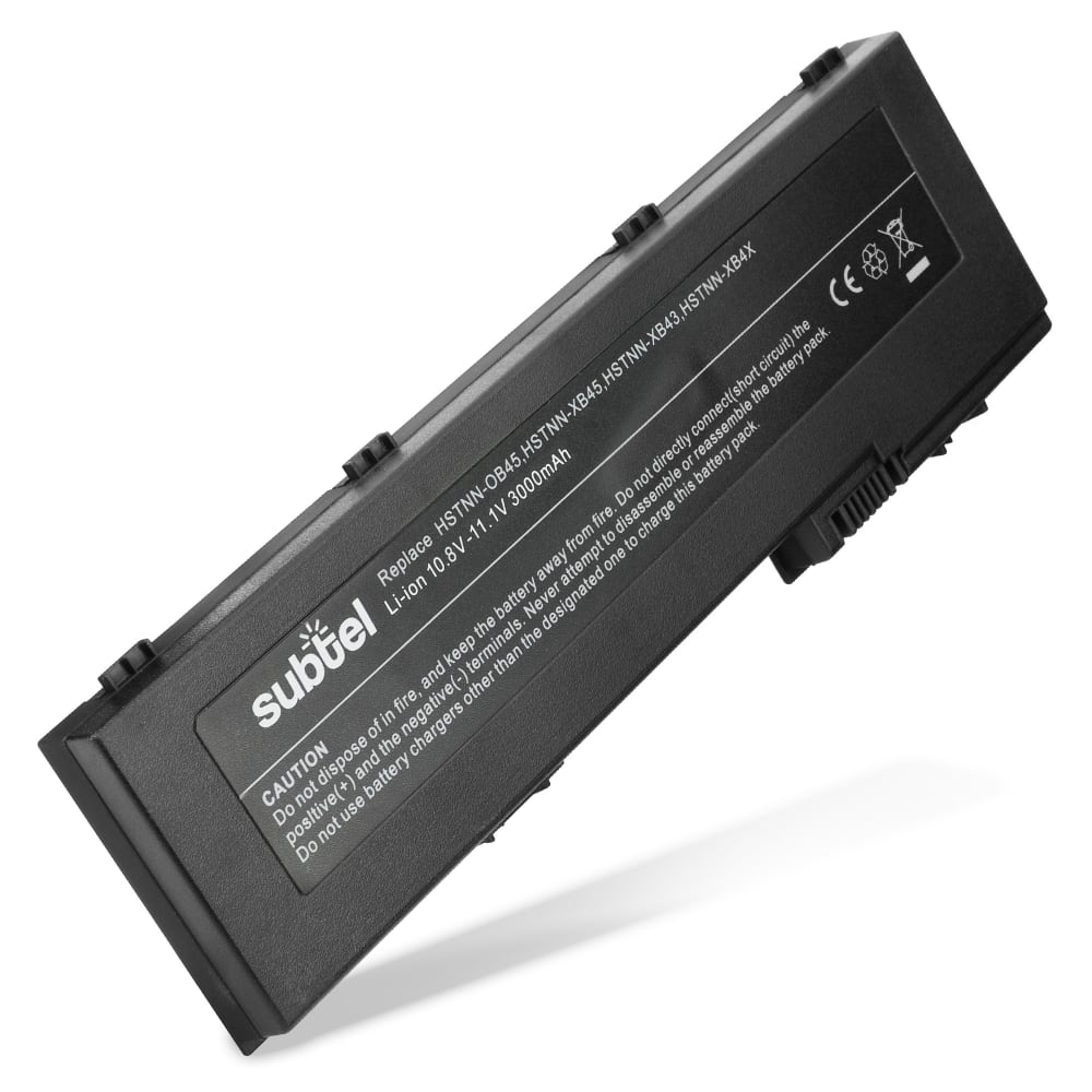 Battery for HP EliteBook 2760p, 2740p, 2730p, TouchSmart tx2, Compaq 2710p, OT06XL, BS556AA 10.8V - 11.1V 3000mAh from subtel