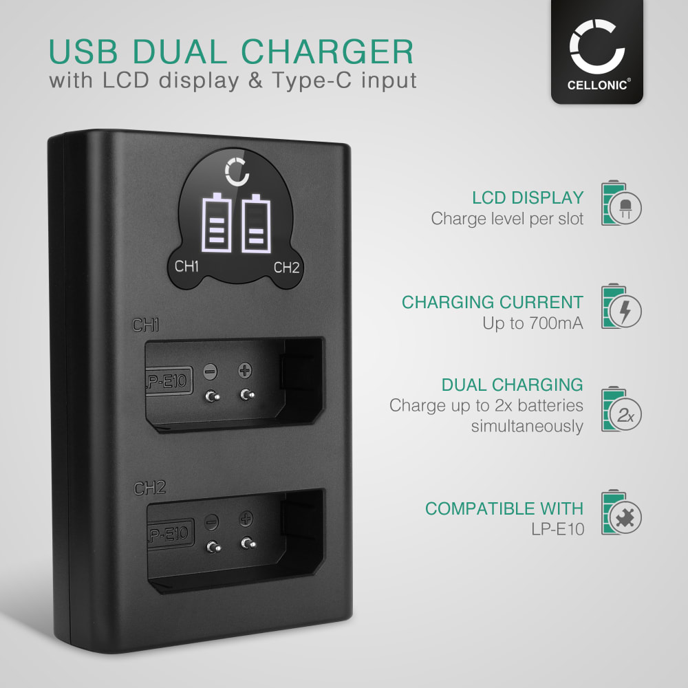 Vhbw 1.0m Cavo Dati Mini USB compatibile con Canon EOS 2000D, Canon EOS 4000D | Leroy Merlin