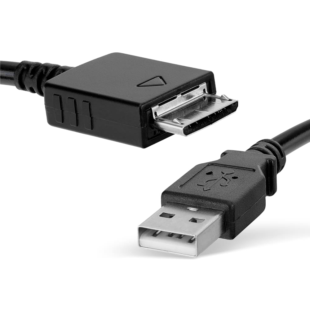 USB Data Cable for Sony Walkman NW-A55L NWZ-ZX2, NWZ-A15, -A10, NWZ-A816, -A818, NWZ-E858, NWZ-ZX1, -ZX100 Charger 1m Fast Transfer Charging Cable Walkman Connector - Black