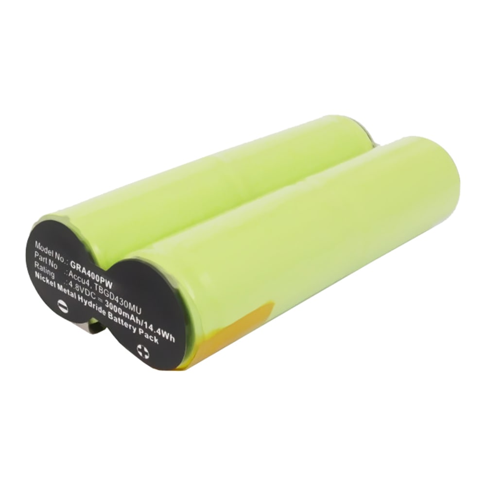 Batteri 4.8V, 3000mAh, NiMH for Gardena Accu 4, 2517 - TBGD430MU Reservebatteri