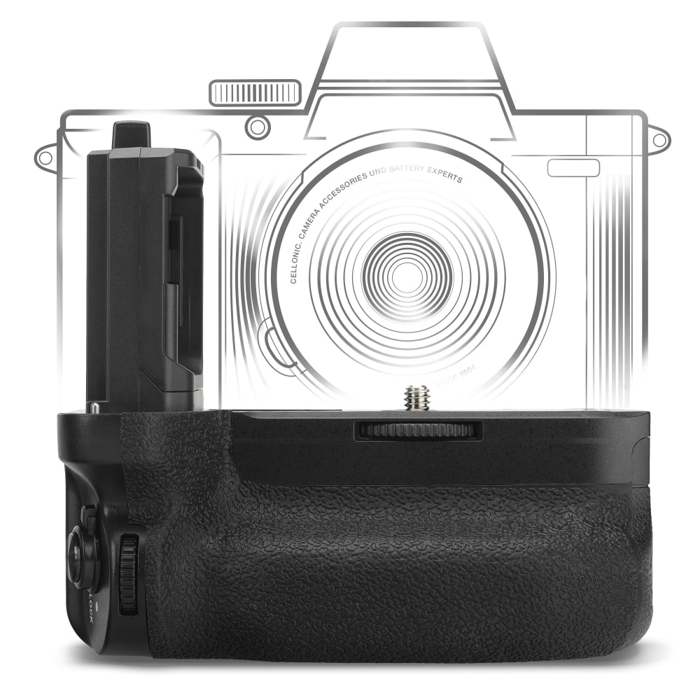 Batteriegriff VG-C4EM für Sony A7R IV, Alpha 7S III, Alpha 9 II - Akkugriff für NP-FZ100 Battery Grip - Kamera Hochformatgriff, Multifunktions Handgriff, Vertical Grip