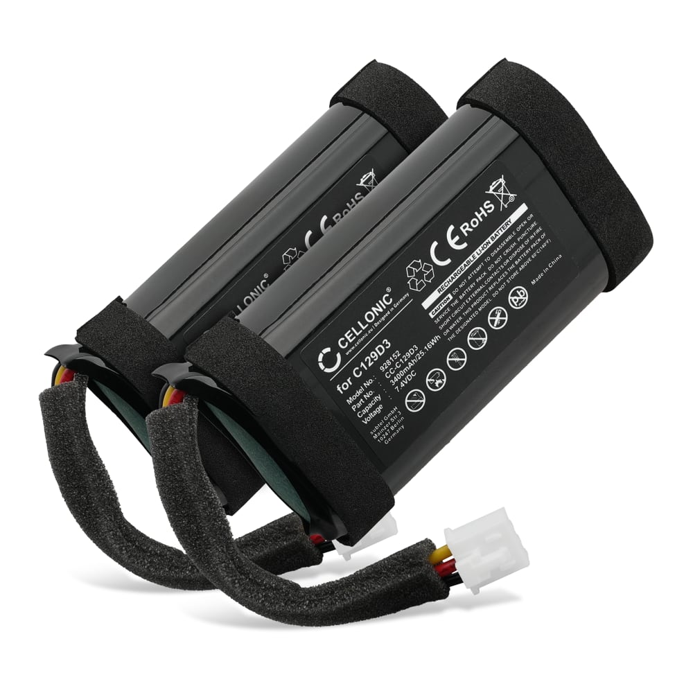 2x Batteri for Bang & Olufsen BeoPlay A1 3400mAh fra CELLONIC