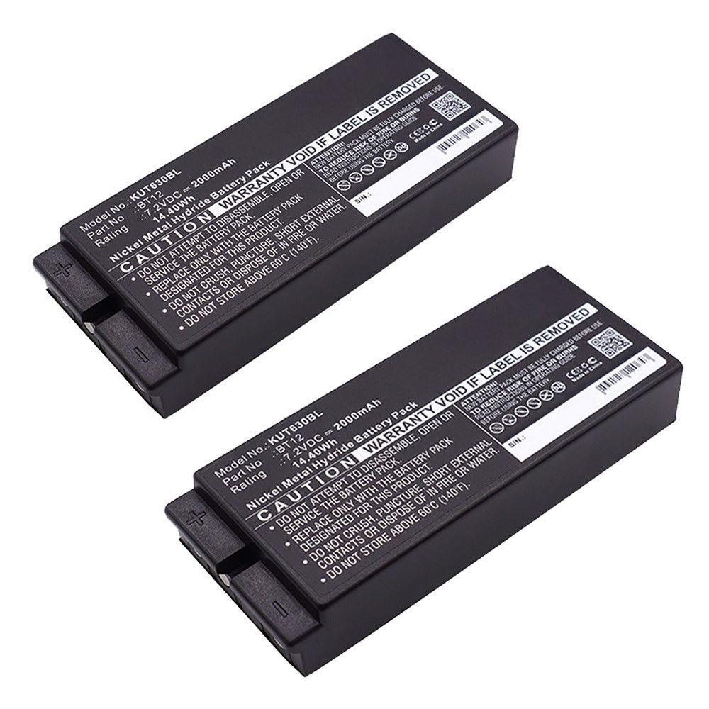 2x Batterie BT12 pour télécommande Ikusi TM 60/1 TM 60/2 TM63 TM64 02 2000mAh