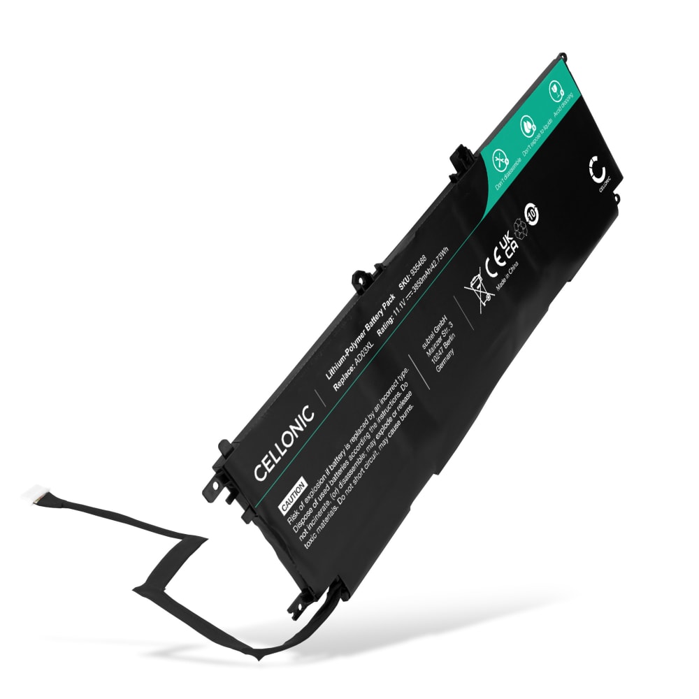 Batteri for HP Envy 13-AD, AD03XL, 921409-271, 921409-2C1, AD03051XL 3850mAh 11.1V fra CELLONIC