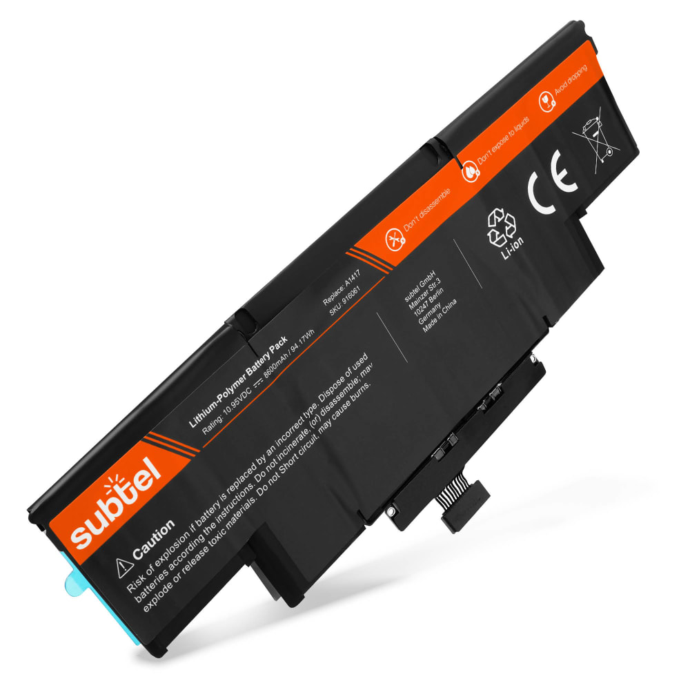 Batteri til MacBook Pro 15 Retina - A1398 - Mid 2012 - Early 2013 bærbar PC – 8600mAh