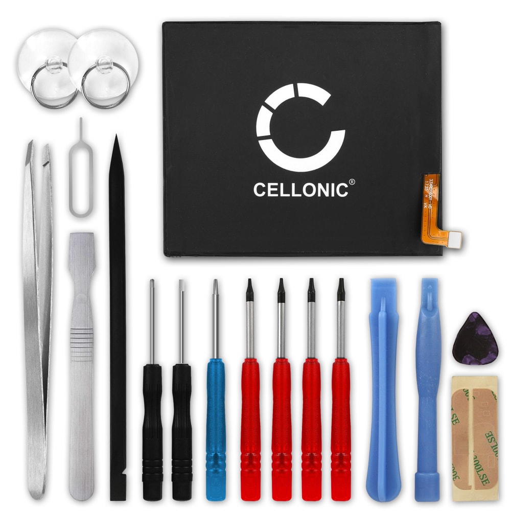 CELLONIC® Udskiftning af mobil batteri til Gigaset GS370 + 17-værktøjs reparationssæt til telefoner - V30145-K1310-X465 2850mAh