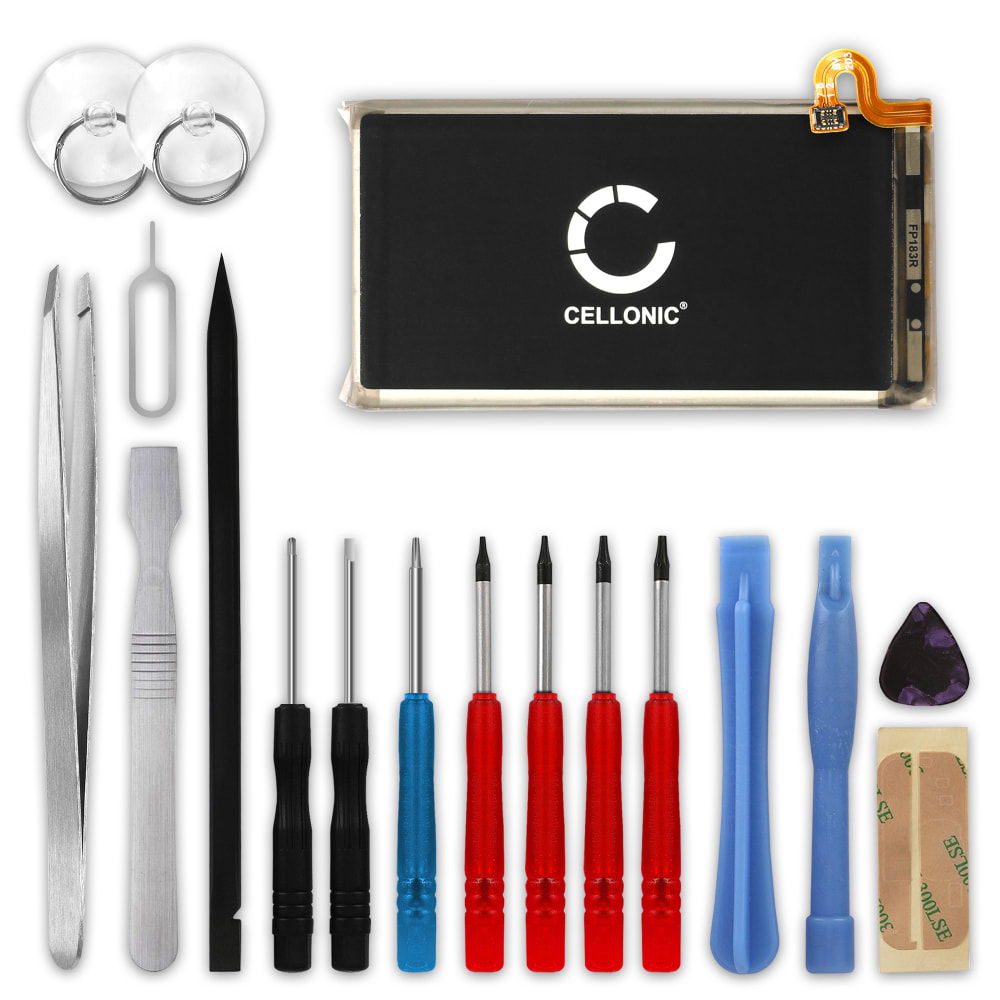 CELLONIC® Phone Battery Replacement for Samsung Galaxy S9 (SM-G960) + 17-Tool Phone Repair Kit - EB-BG960ABE 3000mAh