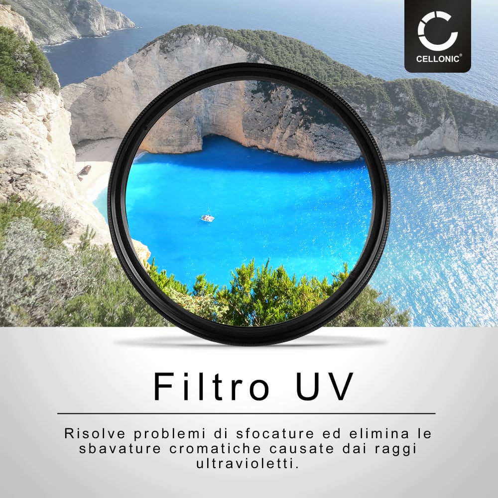 Filtro UV 62mm JYC Pro 1-D – Protezione Obiettivo In Vetro Per Fotocamera E Camcorder