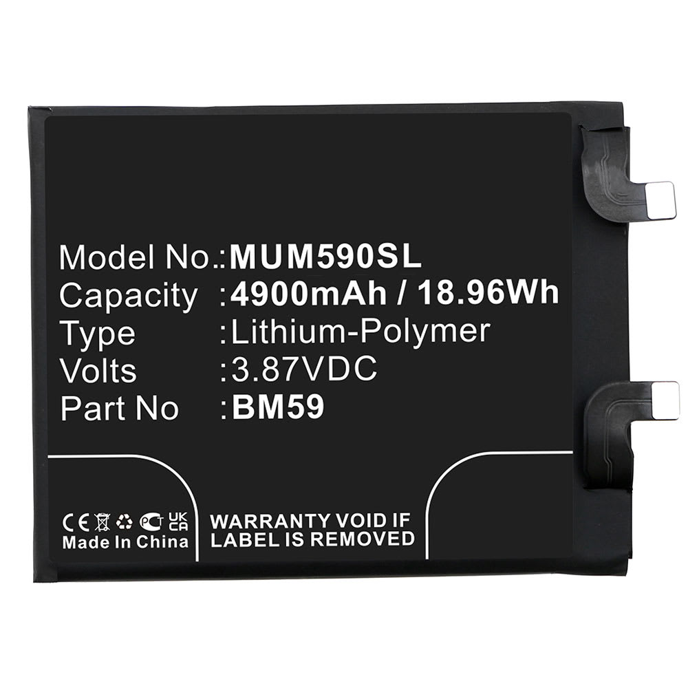 Vaihtoakku kännykkään Xiaomi 11T 5G, 4900mAh