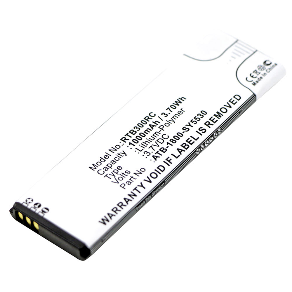 Batteria sostitutiva ATB-1800-SY5530, ATB-900-SY5531, 40-210742-20 per telecomando/radiocomando RTI T1 , T2, T3, T4x Series Affidabile ricambio da 1000mAh celle dalla lunga durata di vita utile