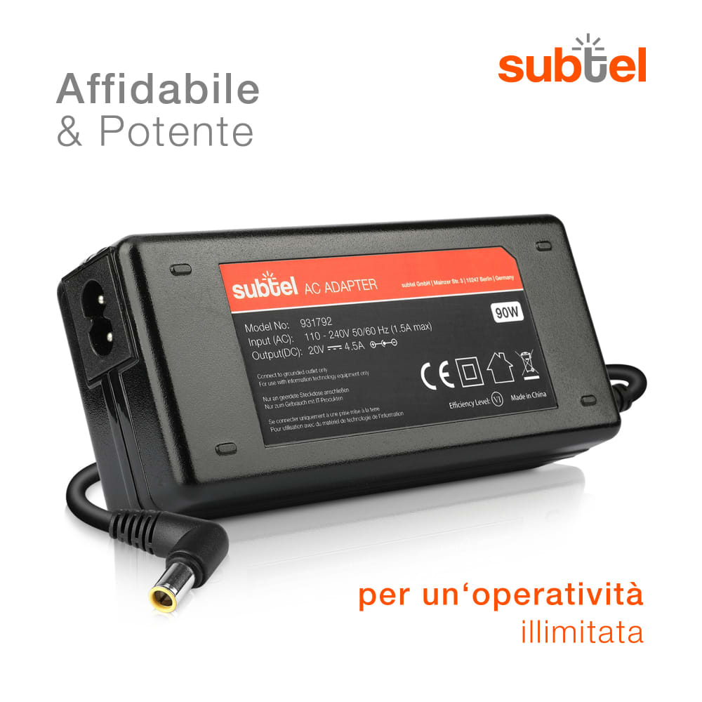 DS Alimentatore Originale LENOVO 90W 20V Per T431 T440 T470 T450 T550 T560 - Foto 5