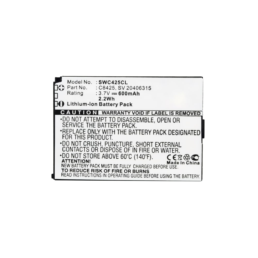Li-ion Battery for Swissvoice BAT-C120 BBM320 MP03 3.7V 1050mAh