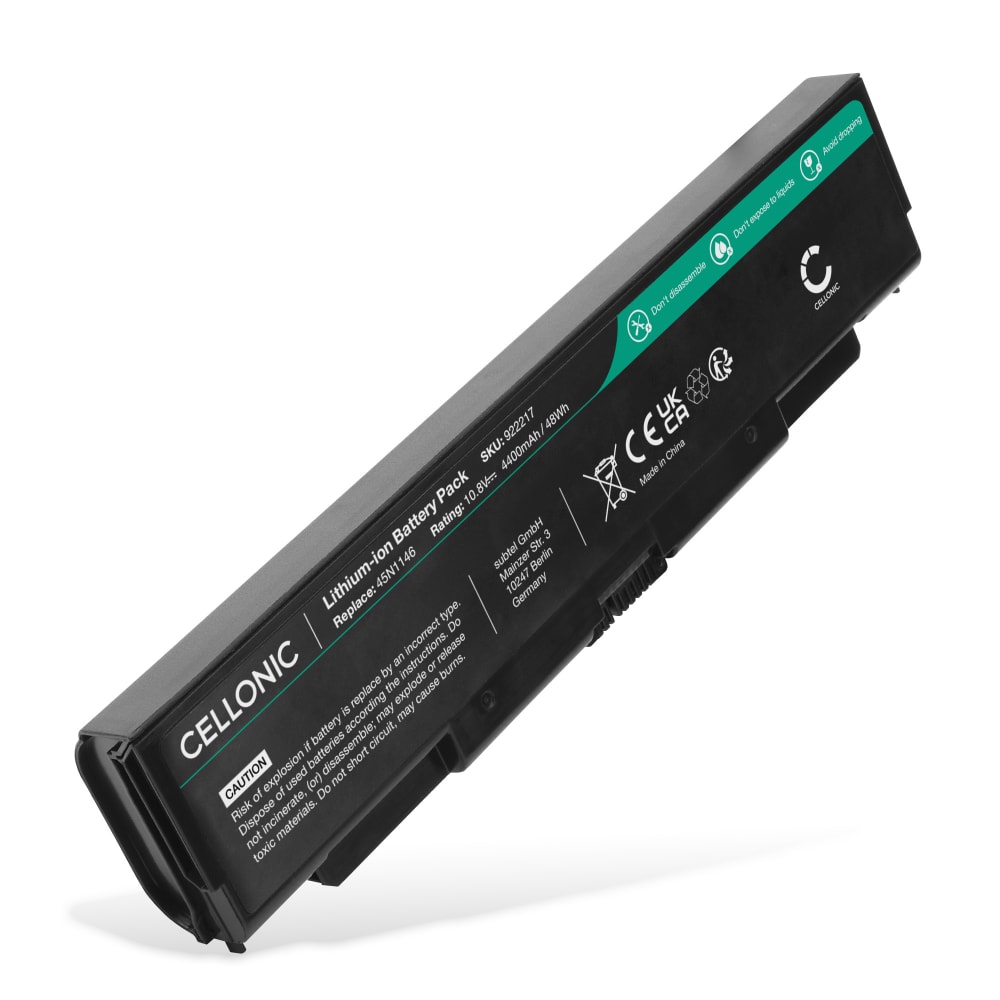 Batterie pour Lenovo ThinkPad L440, L540, T440p, T540, T540p, W541, W541s 10.8V - 11.1V 4400mAh de CELLONIC