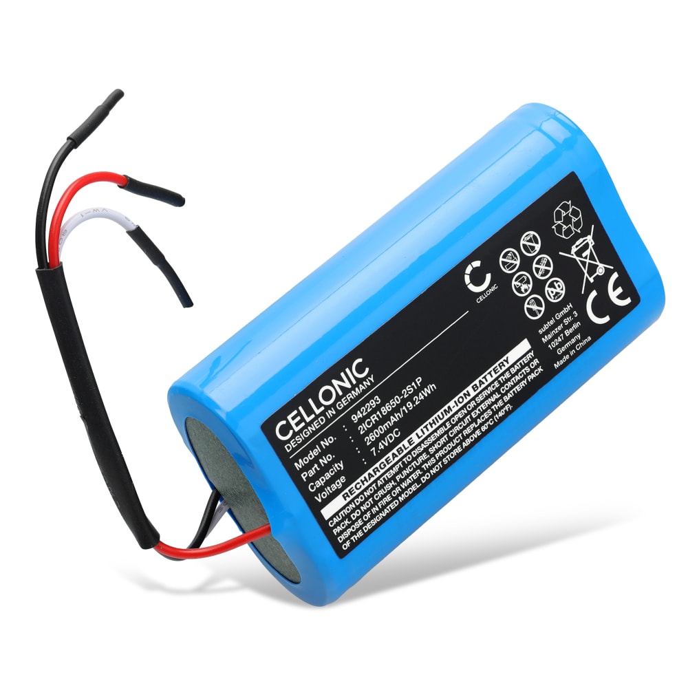 Batteri for DJI Osmo Mobile 2 / Osmo Mobile 3 / Osmo Mobile 4 / DJI 2ICR18650-2S1P Kameraer 2600mAh fra CELLONIC