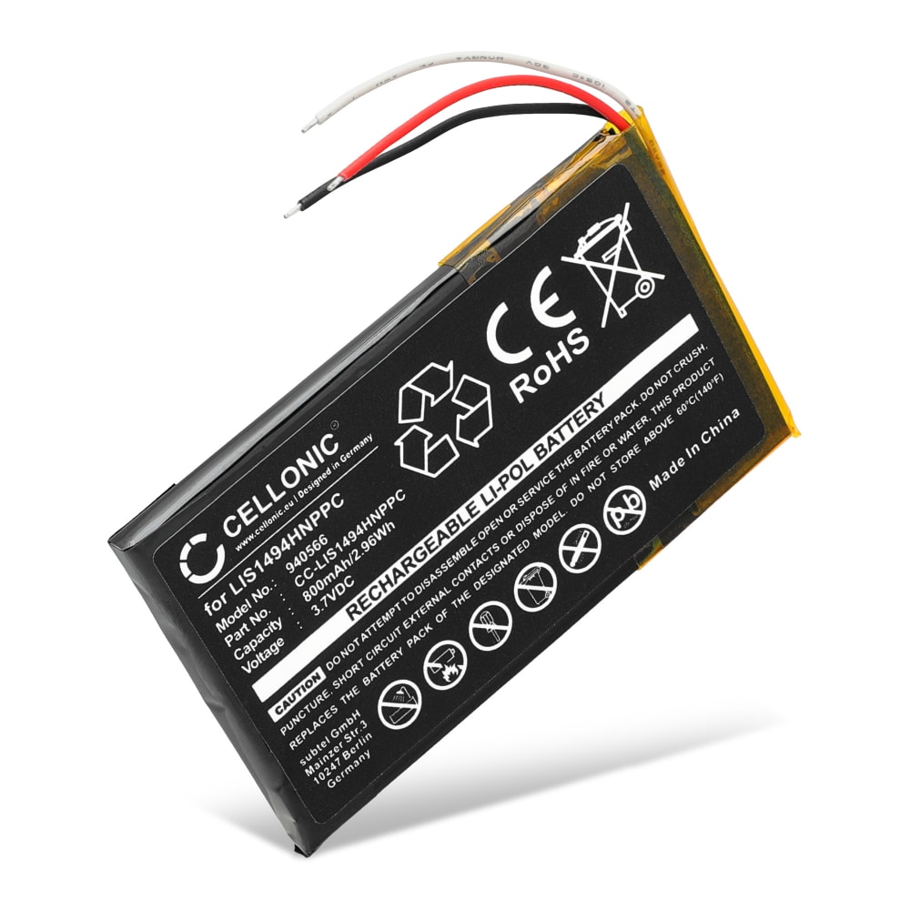 Batteri for Sony MDR-HW700DS LIS1494HNPPC (800mAh, 3.7V) fra CELLONIC