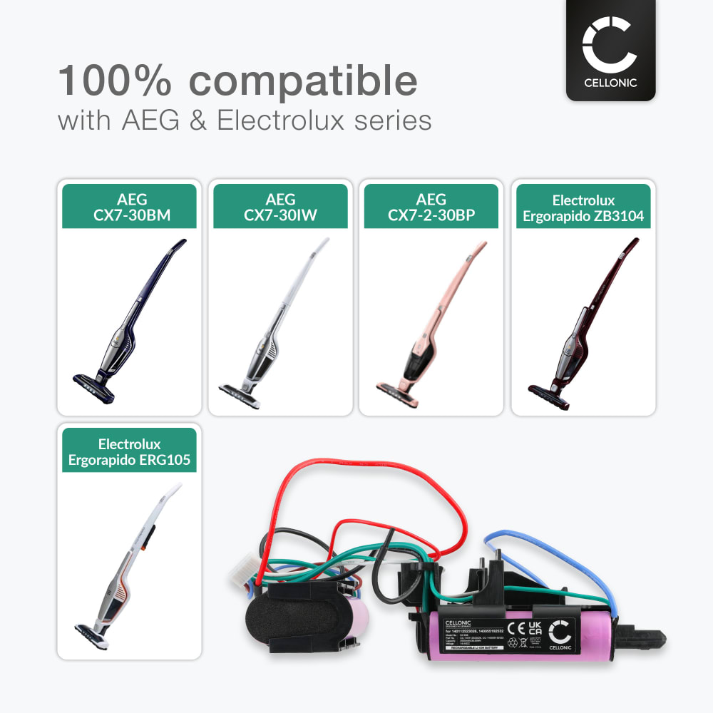 Batterie Li-ion 14,4V 1500mAh Pour AEG CX7-30IW - Référence VHBW, Neuve, Compatible