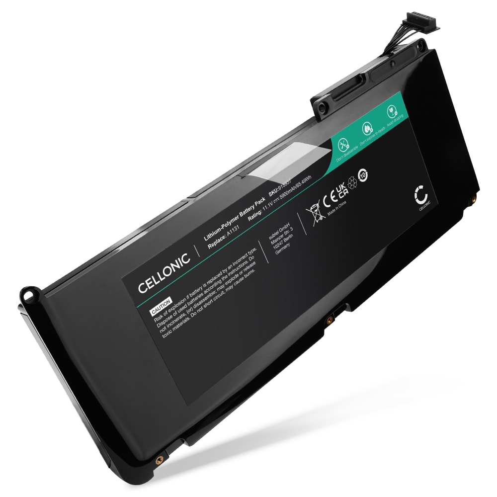 Batteri for Apple MacBook 13 - A1342 2009-2010, A1342, A1331 5900mAh 11.1V fra CELLONIC