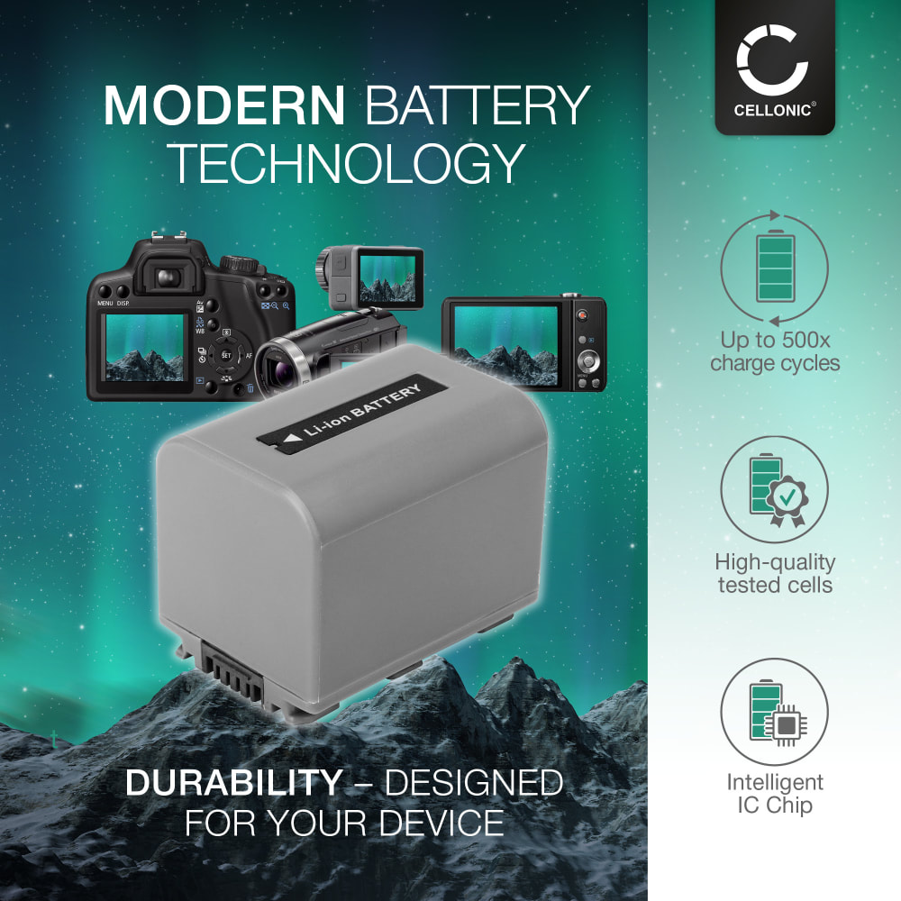 Batteria Li-Ion 1150mAh O Caricabatterie Per Sony NP-FP50 - Compatibile Handycam DCR E Cyber-shot
