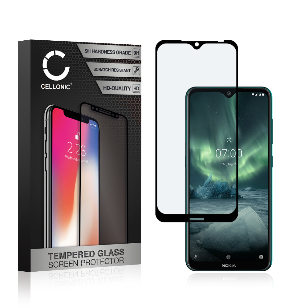 Skjermbeskytter glass Nokia 7.2 (3D Case-friendly, 9H, 0,33mm, Full Glue) Herdet Glass